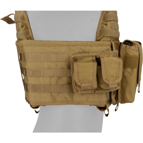 Lancer Tactical QR Tactical Airsoft Tactical Vest (Tan)