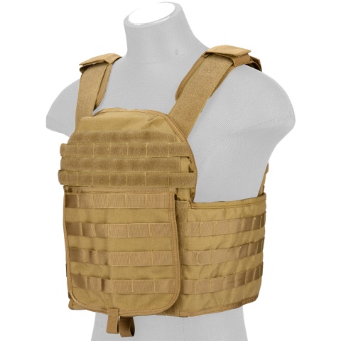 Lancer Tactical QR Tactical Airsoft Tactical Vest (Tan)