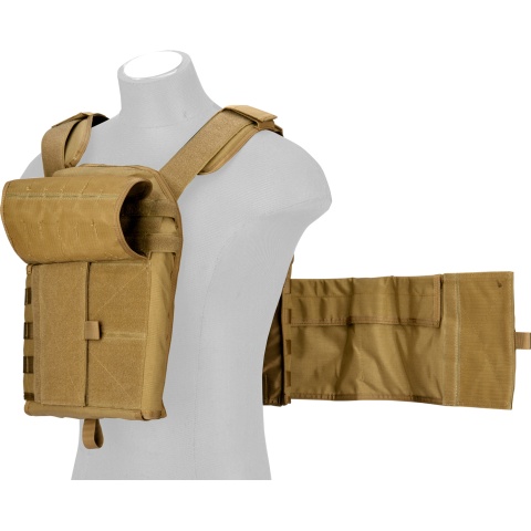 Lancer Tactical QR Tactical Airsoft Tactical Vest (Tan)