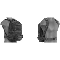 Lancer Tactical 600 Denier Nylon Patrol Backpack - BLACK