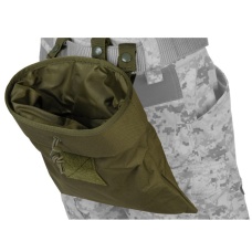 Lancer Tactical Nylon Large Foldable Dump Pouch - OD GREEN