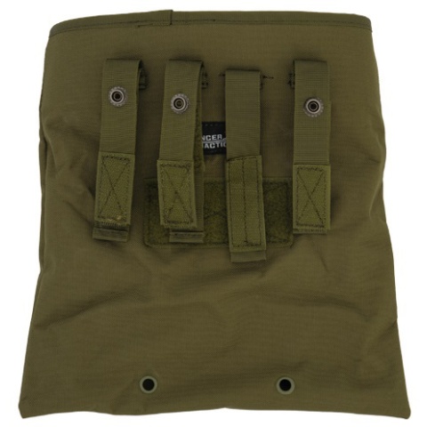 Lancer Tactical Nylon Large Foldable Dump Pouch - OD GREEN