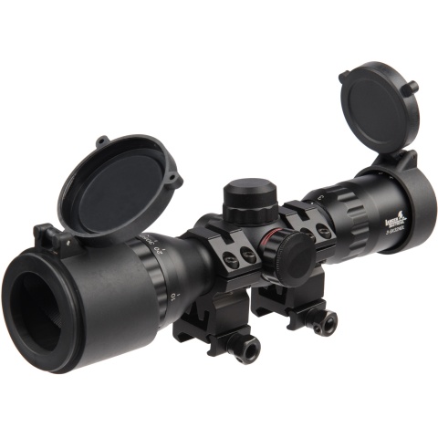 Lancer Tactical 3-9x32 AOL Metal Mil-Dot Rifle Scope - BLACK