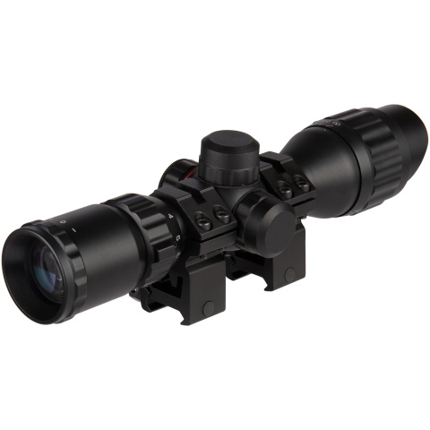 Lancer Tactical 3-9x32 AOL Metal Mil-Dot Rifle Scope - BLACK