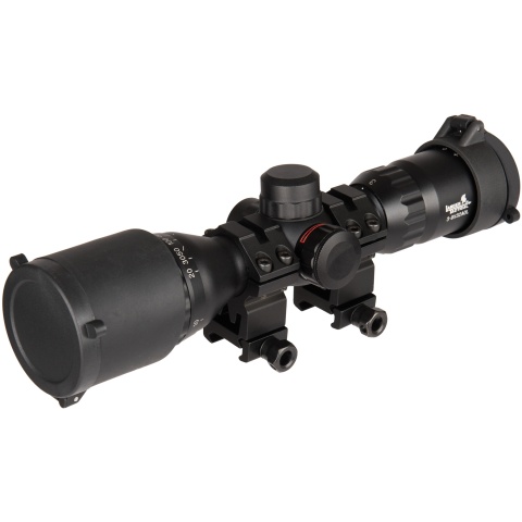 Lancer Tactical 3-9x32 AOL Metal Mil-Dot Rifle Scope - BLACK