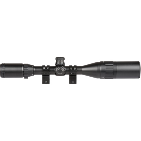 Lancer Tactical 3-12X40 AOL Red/Green/Blue Illuminated Scope (Color: Black)