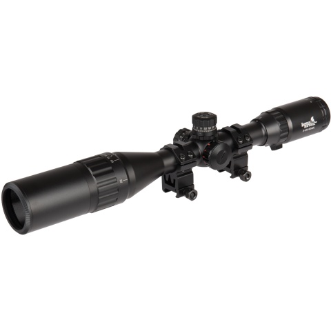 Lancer Tactical 3-12X40 AOL Red/Green/Blue Illuminated Scope (Color: Black)