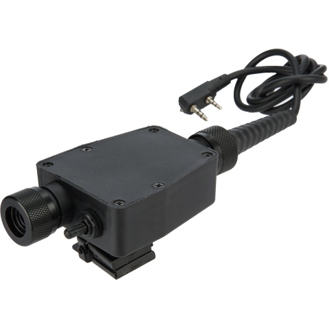 AMA Tactical PTT - Push to Talk for: Kenwood - BLACK