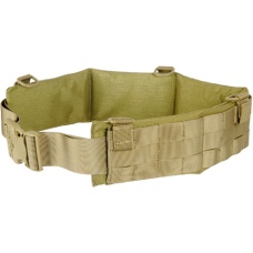 UK Arms Rugged MOLLE MED Heavy Duty Battle Belt w/ Padded Liner - KHAKI