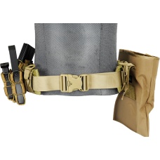 UK Arms Rugged MOLLE MED Heavy Duty Battle Belt w/ Padded Liner - KHAKI
