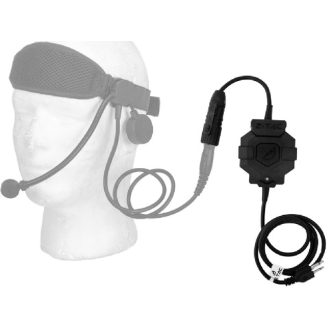 Z-Tactical ICOM PTT Radio/Headset Adapter - BLACK