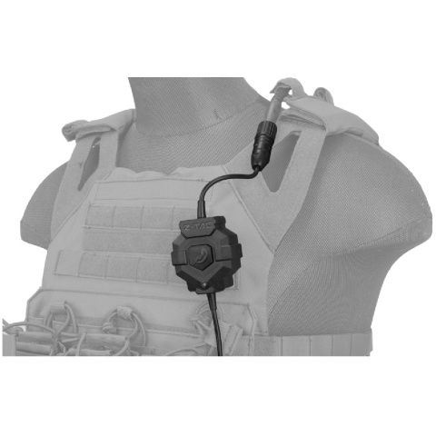 Z-Tactical ICOM PTT Radio/Headset Adapter - BLACK