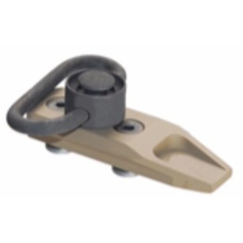 AMA Airsoft XRU-4 QD Sling Mount w/ QD Ring - TAN