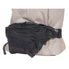 AMA 600D Polyester Tactical Hip-Pack w/ Clip Buckles - BLACK