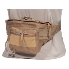 AMA 600D Polyester Tactical Hip-Pack w/ Clip Buckles - TAN