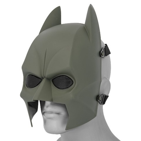 AMA Tactical Dark Hero Wire Mesh Protective Face Mask - OD GREEN