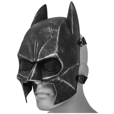 AMA Tactical Dark Hero Wire Mesh Protective Face Mask -BLACK