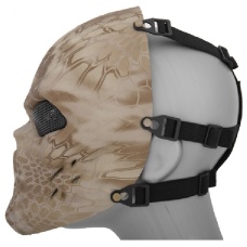 AMA Airsoft Full Face Mesh Villain Skull Mask - NOMAD
