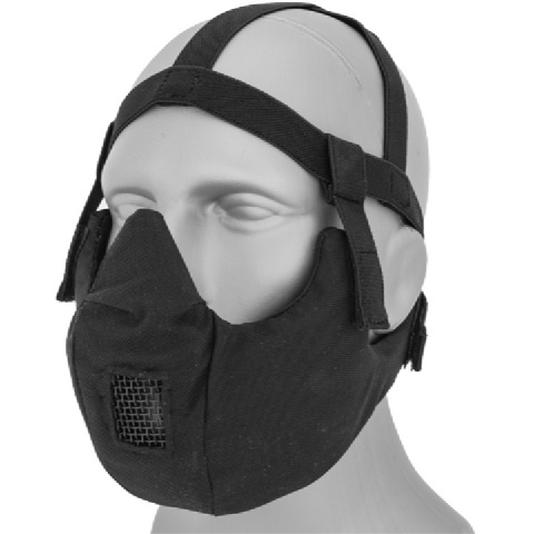 AMA Tactical V5 Conquerors Lower Face Mask - BLACK