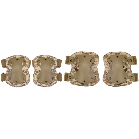 AMA QR Knee/Elbow Pad Set - DESERT DIGITAL