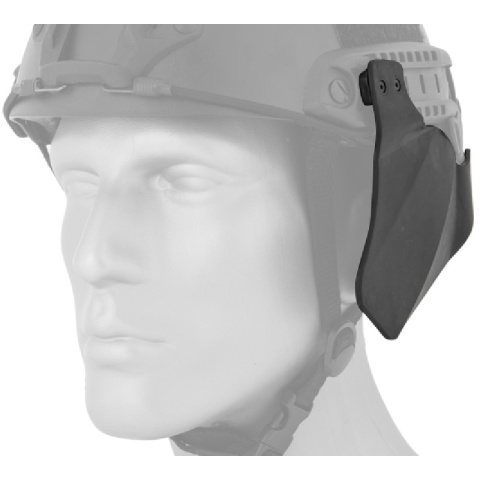 AMA Airsoft Helmet Rail Side Cover - BLACK