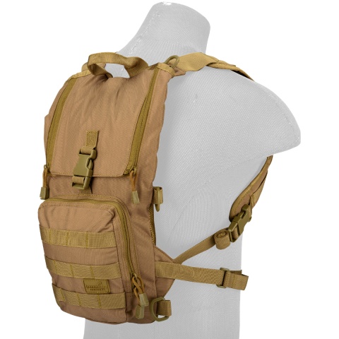 Lancer Tactical Airsoft Lightweight Hydration Pack - COYOTE BROWN