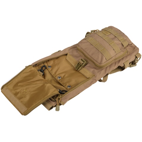 Lancer Tactical Airsoft Lightweight Hydration Pack - COYOTE BROWN