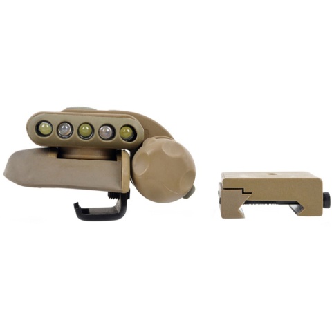 Element Airsoft Tactical Helmet Light Set - DARK EARTH
