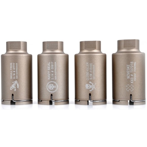 Element NOV M4 Mini Version Flash Hider Close Killer - DARK EARTH