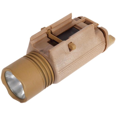 J-Rich 80 Lumen Xenon M3 RIS Gun-Mounted Flashlight - DESERT TAN