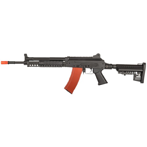 JG AK74 EBB Metal RIS AEG Rifle - BLACK/TAN