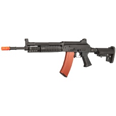 JG AK74 EBB Metal RIS AEG Rifle - BLACK/TAN