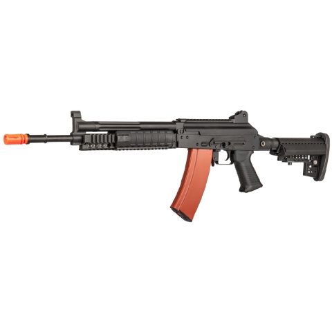 JG AK74 EBB Metal RIS AEG Rifle - BLACK/TAN