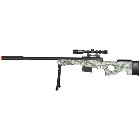 AMA P2703A Tactical Airsoft Spring Rifle w/ Scope - GREEN DIGITAL
