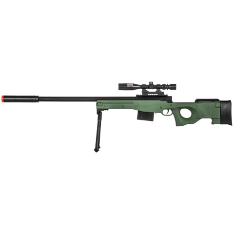 AMA P2703G Tactical Airsoft Spring Rifle w/ Scope - GREEN