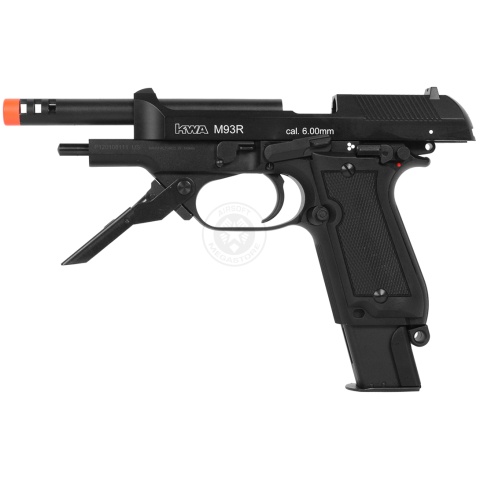 KWA Airsoft Full Metal M93R II Gas Blowback Pistol w/ 3-Round Burst