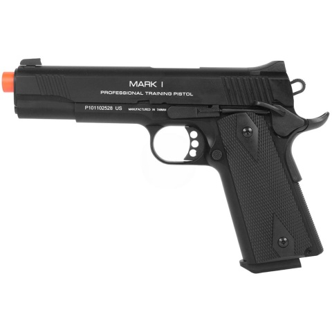 KWA Full Metal M1911 MARK 1 PTP Airsoft Gas Blowback Pistol in - BLACK