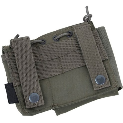 AMA SA Admin MOLLE Pouch w/ Paracord Lacing - RANGER GREEN