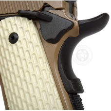 KWA Full Metal M1911 MKII PTP Gas Blowback Pistol w/ Railed Frame in Desert Tan