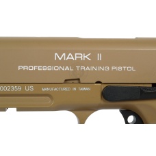 KWA Full Metal M1911 MKII PTP Gas Blowback Pistol w/ Railed Frame in Desert Tan