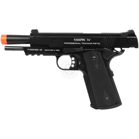 KWA M1911 MKIV PTP Full Metal Gas Blowback Pistol w/ 20mm Rail