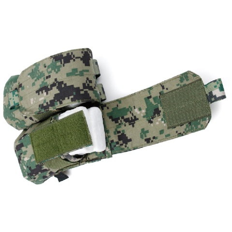 AMA Airsoft Dual M4 Double Magazine Pouch - WOODLAND DIGITAL