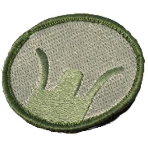 AMA Airsoft Military Hook and Loop Patch - Front Sight - OD