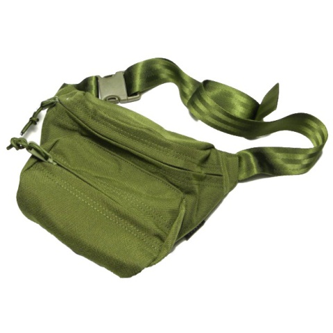 AMA Airsoft Cordura Low Pitched Tactical Fanny Pack - OD