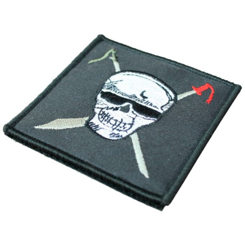 AMA Airsoft Seal Team 5 Bravo Embroidery Patch - BLACK