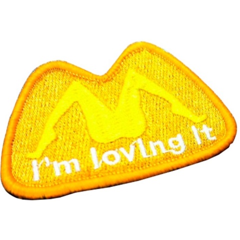 AMA Airsoft I'm Loving It Patch - ORANGE