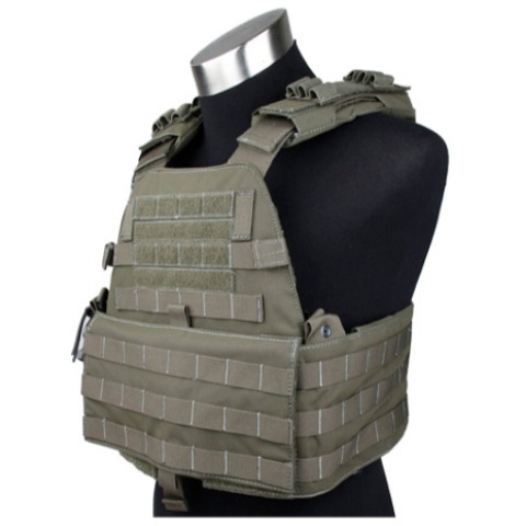 AMA EG Cordura Tactical Assault Vest - RANGER GREEN