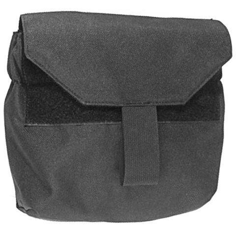 Airsoft Megastore Armory Tactical MOLLE Gas Mask 1000D Nylon Pouch - BLACK