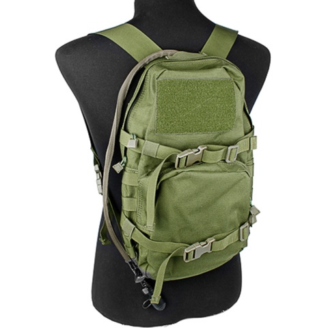 AMA 1000D Cordura Modular Assault Pack w/ 3L Hydration Bladder - OD GREEN
