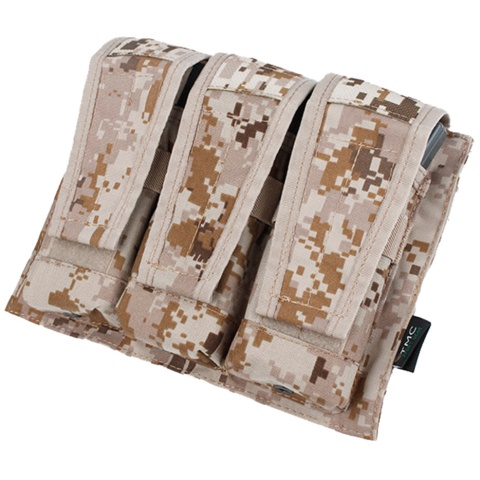 AMA Adaptive Vest System M4/M16 Triple Mag Pouch - DESERT DIGITAL